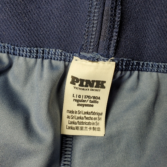PINK Victoria's Secret Ultimate High Waist Leggings Midnight Navy Ombre Large - Picture 3 of 16